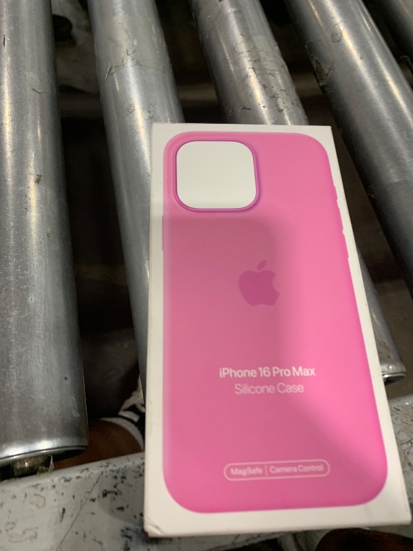 Photo 1 of Apple iPhone 16 Pro Max Silicone Case with MagSafe and Camera Control: Lightweight Phone Case, Wireless Charging Compatible, Smooth Matte Finish; Peony