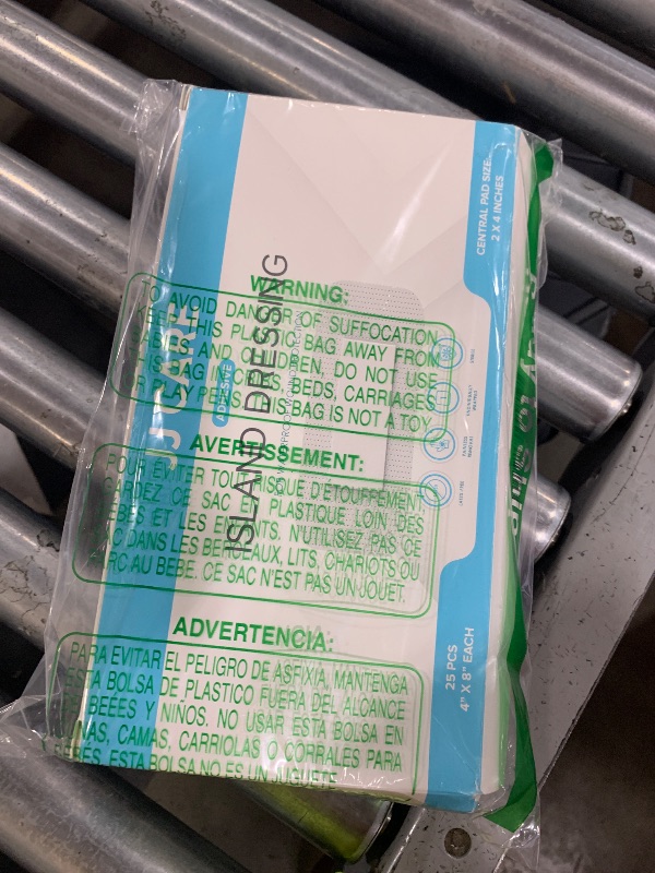 Photo 1 of JJ CARE Waterproof Adhesive Island Dressing [Pack of 25], 4” x 8” Sterile Bordered Gauze, Breathable Island Wound Dressing, Individually Wrapped Adhesive Gauze Bandages with Non-Stick Central Pad