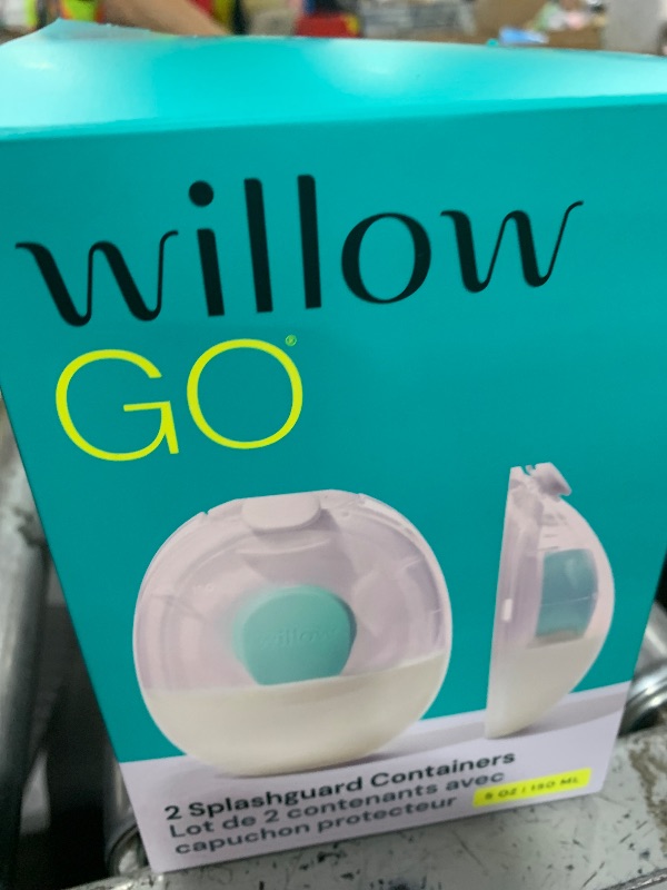 Photo 1 of Willow Go - 5oz Reusable Milk Containers with Splash Guard - for use with Willow Go Hands Free Breast Pump