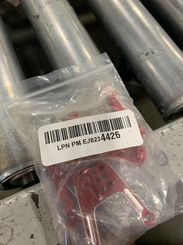 Photo 1 of ShareGoo 4PCS Aluminum Front Rear Shock Tower Shock Hoops Bracket Mount Compatible with Axial SCX10 II 90046 90047 1/10 Scale Crawler Upgrade Part (Red)