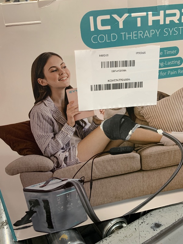 Photo 1 of ICYTHRP Cold Therapy Machine with Programmable Timer, Portable Ice Machine for Knee After Surgery, Knee Replacement Recovery System for Pain Relief w/Compression Pad for Shoulder, Hip and Ankle