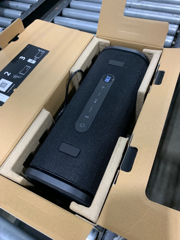 Photo 1 of Sony ULT Field 5 Wireless Portable Bluetooth Speaker, IP67 Waterproof, Dustproof, and Rustproof with Enhanced Bass, 25 Hour Battery, 360° Party Light, and Shoulder Strap (SRSULT50B), Black