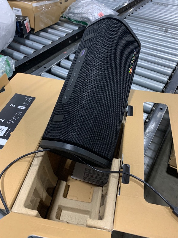 Photo 1 of Sony ULT Field 5 Wireless Portable Bluetooth Speaker, IP67 Waterproof, Dustproof, and Rustproof with Enhanced Bass, 25 Hour Battery, 360° Party Light, and Shoulder Strap (SRSULT50B), Black