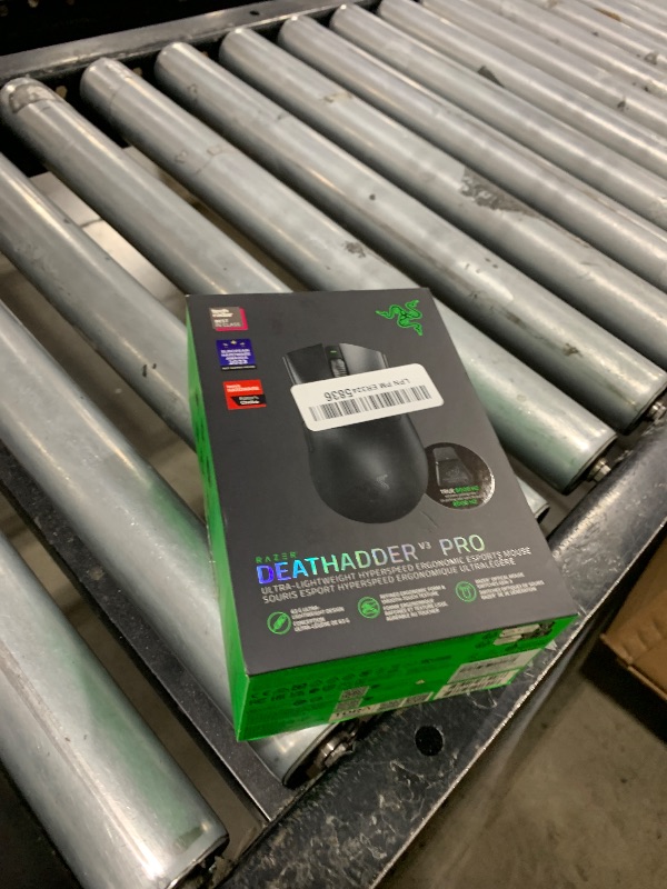 Photo 1 of Razer DeathAdder V3 Pro Wireless Gaming Mouse + Hyperpolling Wireless Dongle: 63g Ultra Lightweight - Focus Pro 30K Optical Sensor - Optical Switches Gen-3-5 Programmable Buttons - Black