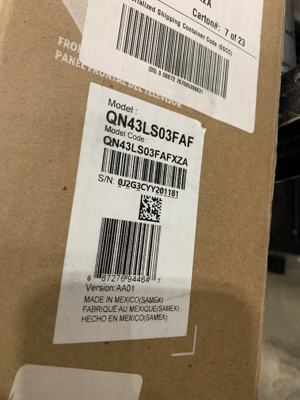 Photo 1 of Samsung 43-Inch Class The Frame LS03F 4K QLED Smart TV (2025 Model) Modern Frame Design, NQ4 AI Gen2 Processor, Art Mode, Artful Picture Quality, Samsung Vision AI, Alexa Built-in