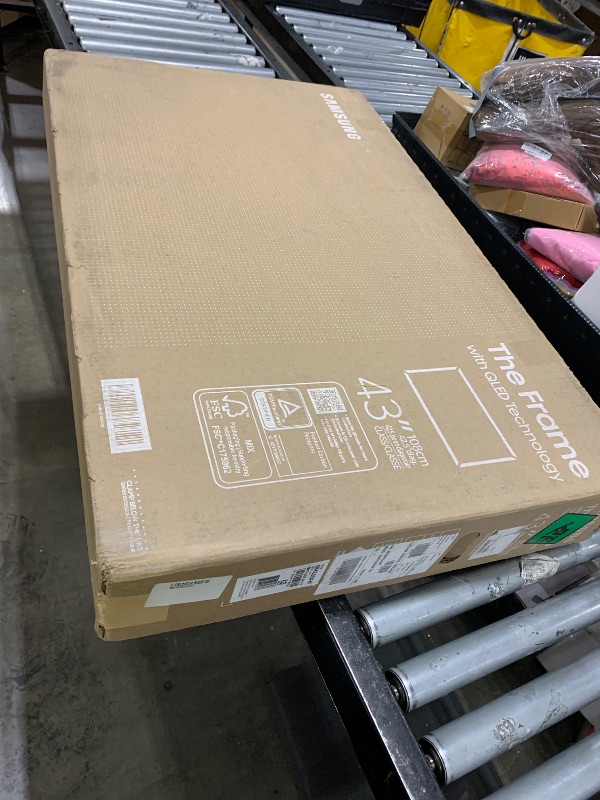 Photo 1 of Samsung 43-Inch Class The Frame LS03F 4K QLED Smart TV (2025 Model) Modern Frame Design, NQ4 AI Gen2 Processor, Art Mode, Artful Picture Quality, Samsung Vision AI, Alexa Built-in