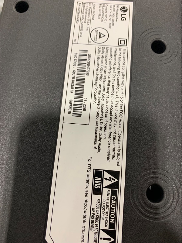 Photo 1 of LG S95TR 9.1.5-Channel OLED evo TV Matching Home Theater Soundbar with Rear Surround Speakers and Wireless Subwoofer, Wow Orchestra, Dolby Atmos, WOWCAST Built-in (2024 Model)