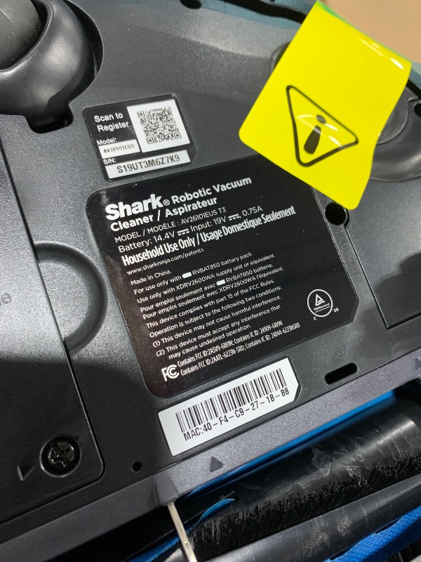 Photo 1 of Shark Robot Vacuum & Mop Combo, Powerful Suction, Matrix Plus, 60-Day Debris Capacity, HEPA Bagless Self Empty Base, Sonic Mopping, Home Mapping for Pet Hair - Carpets & Hardfloor, AV2610WA
