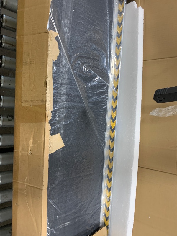 Photo 1 of 9 FT Portable Wheelchair Ramp,Aluminum Wheelchair Ramp for Home Steps with Non-Skid Surface and Reflective Strips,600 LBS Weight Capacity
