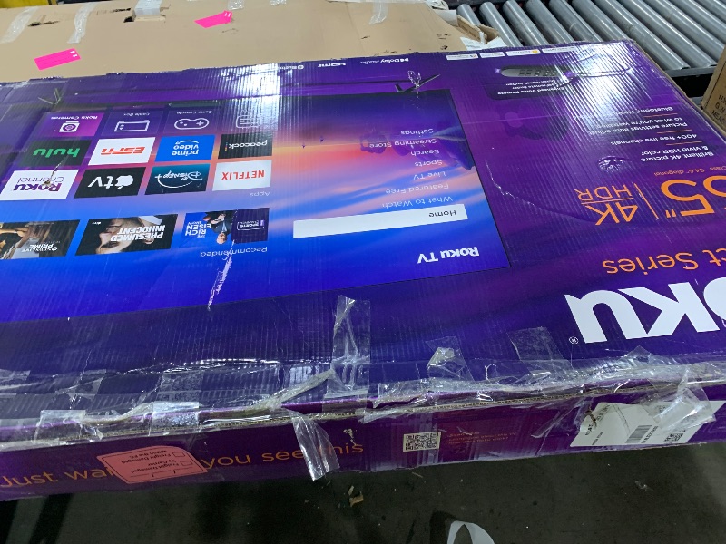 Photo 1 of Roku Smart TV 2025 – 55-Inch Select Series, 4K HDR TV – Roku TV with Enhanced Voice Remote – Flat Screen LED Television with Wi-Fi for Streaming Live Local News, Sports, Family Entertainment