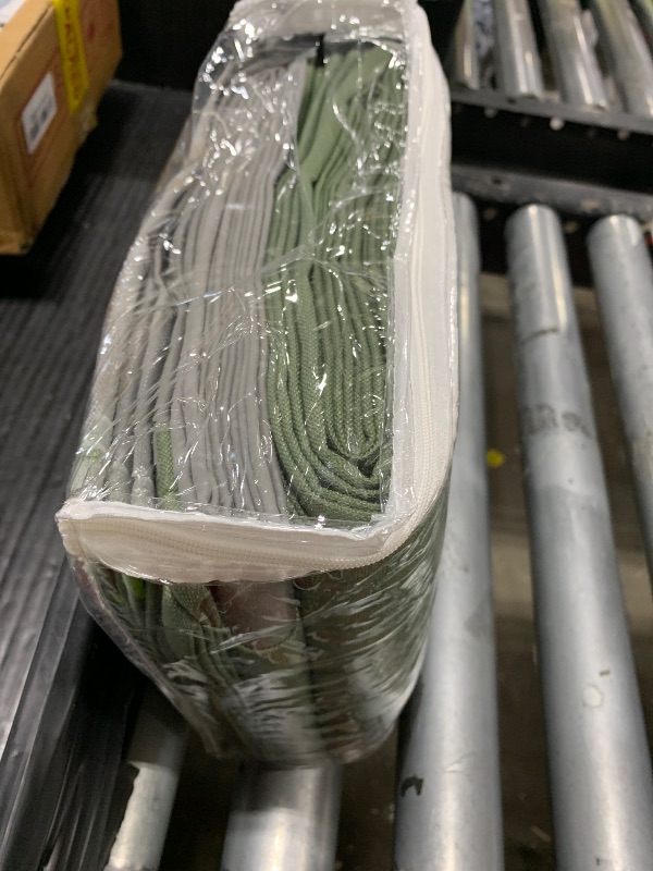 Photo 1 of 100% Blackout Linen Curtains 84 Inch Length 2 Panels Set Olive Green Luxury for Bedroom Windows Living Room Darkening Dark Green Thermal Insulated Drapes Nursery 7ft Long Back Tab Pleated Pocket