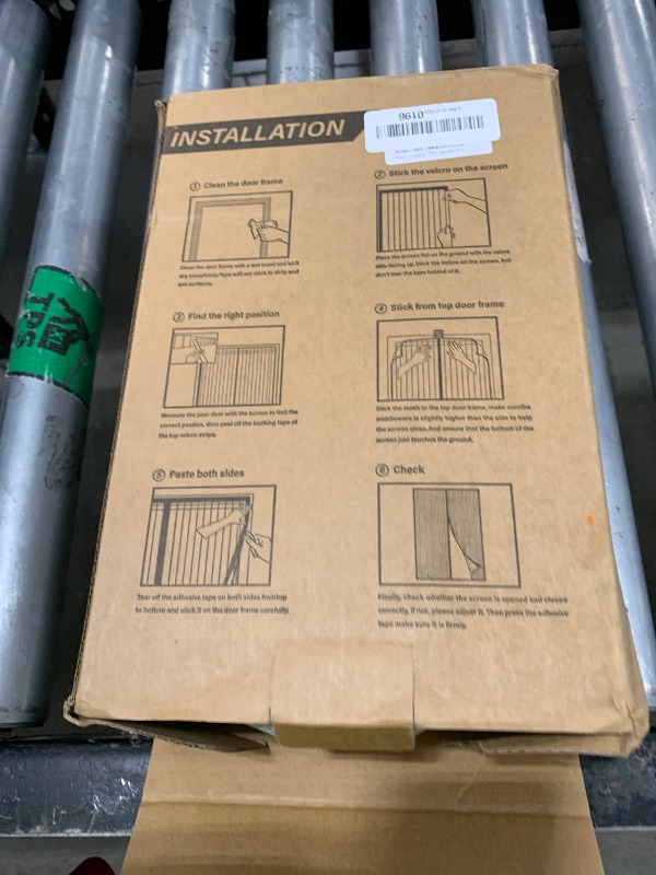 Photo 1 of Magnetic Screen Door?Screen Door Mesh?Keep Bugs Out, Heavy-Duty Mesh Curtain,Pet and Kid Friendly, Works with Front Doors, Sliding Doors?47x80 Inch White