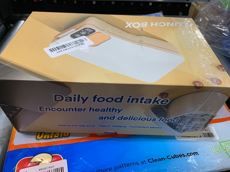 Photo 1 of Keweis Cordless Electric Lunch Box Food Heater, Battery Powered Heated Lunch Box Food Warmer for Adults, Adjustable Heating Warming Time, 1L Self Heating Hot Lunch Boxes with Insulated Bag