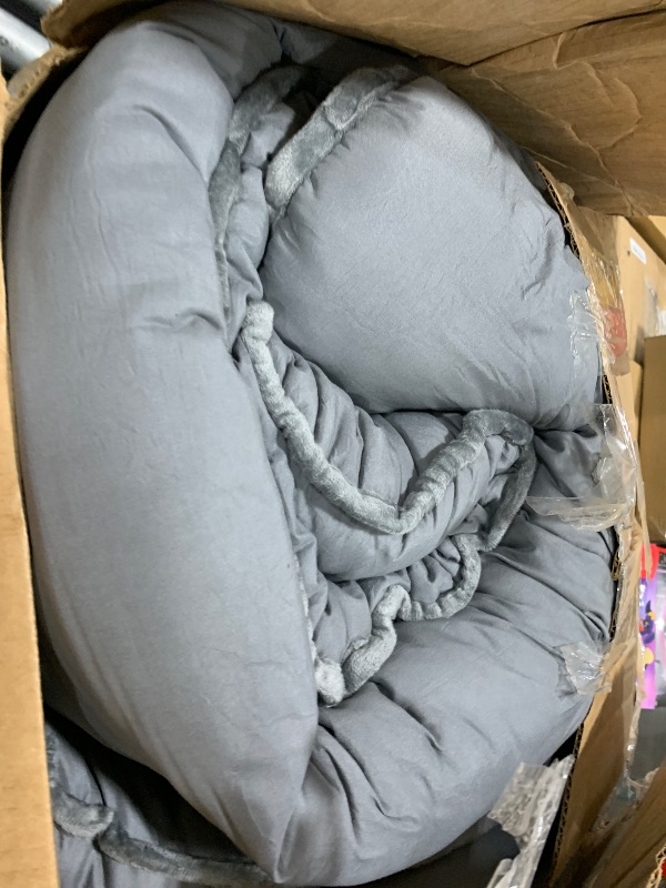 Photo 1 of WhatsBedding Japanese Floor Mattress Futon Mattress 3" Grey Tatami Mat Shredded Memory Foam Filled Sleeping Pad, Foldable & Portable Roll Up Lounger Camping Bed for Kids and Adult,Queen Size 60"x 80"