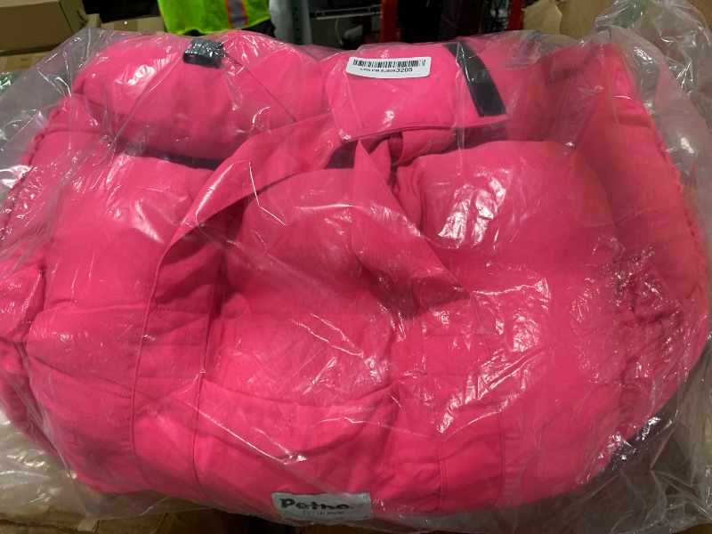 Photo 1 of PETNEX Dog Car Seat for Small Dogs, Portable Puppy Car Seat of Easy Installation, Fashionable Pet Carrier Bag with Large Pockets, Machine Washable Dog Booster Seat (Rose Red)