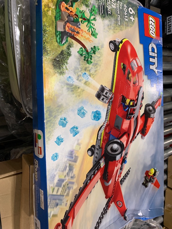 Photo 1 of LEGO City Fire Rescue Plane Toy - Building Blocks Playset for Boys & Girls, Ages 6+ - Pretend Play for Role Play for Kids - Gift for Birthdays - 60413
