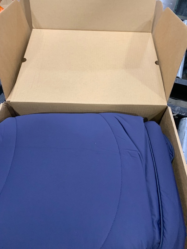Photo 1 of REST® Evercool® Cooling Comforter, King/Cali King, Blanket for Hot Sleepers, All Season Bedding to Keep Cool for Night Sweats, Breathable Lightweight Duvet, 106x90 Inches, Midnight Blue