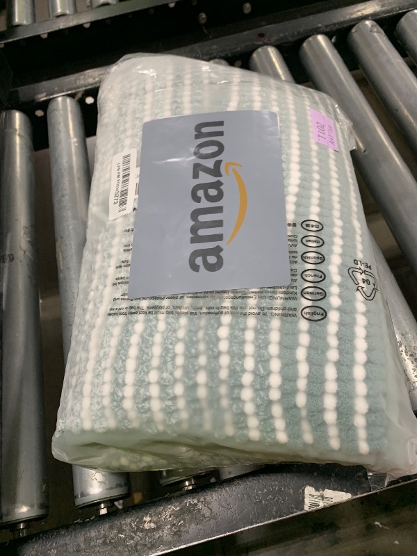 Photo 1 of BSICPRO Bathroom Rugs and Mats Sets, 2 Piece Thick Absorbent Chenille Non Slip, Soft Shaggy Floor Mats, Machine Washable (Sea Green, 20" x 47" Plus 16" x 24")