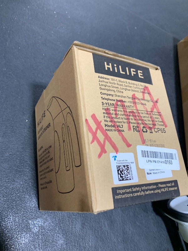 Photo 1 of HiLIFE Steamer for Clothes, Portable Handheld Design, 240ml Big Capacity, 700W, Strong Penetrating Steam, Removes Wrinkle, for Home, Office(ONLY FOR 120V)