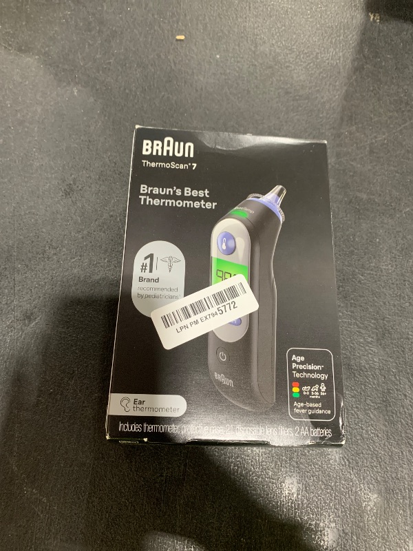Photo 1 of Braun ThermoScan 7 Digital Ear Thermometer, Age-Adjusted Fever Guidance, Baby and Infant Friendly, No. 1 Brand Recommended by Pediatricians