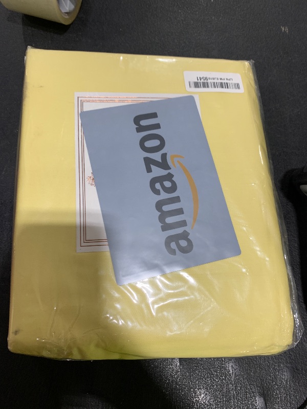 Photo 1 of Pizuna Pure 100% Cotton Twin Duvet Cover Set, Luxurious 400 Thread Count Long Staple Cotton Sateen Weave with Button Closure (Combed Mellow Yellow Cotton Duvet Cover Twin)