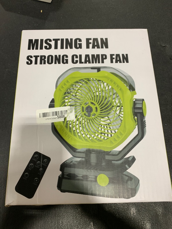 Photo 1 of Misting fan, strong clamp 