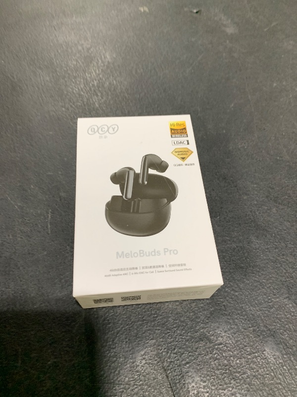 Photo 1 of QCY MeloBuds Pro Aadptive Hybrid Active Noise Cancelling Wireless Earbuds, Reduce Noise by Up to 99%, Bluetooth 5.3 Wireless LDAC Hi-Res Audio, 34H Playtime, Comfortable Fit, Custom EQ via App