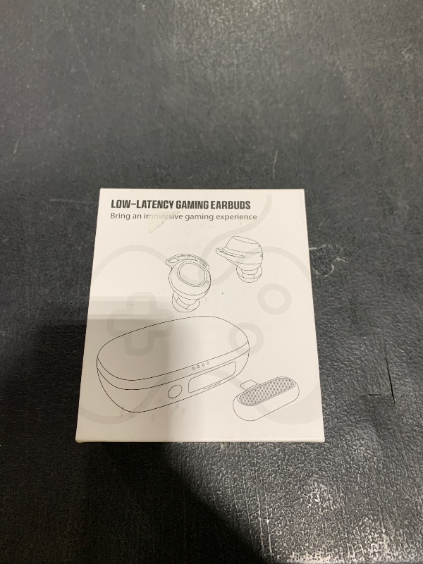 Photo 1 of IAMJOY Gaming Earbuds, 20ms Ultra-Low Latency Wireless Earbuds, 90H Playtime, 2.4GHz Dongle & Bluetooth, Noise-Canceling Mic, Compatible with Meta Quest 3/2, PS5/4, Switch, Steam Deck, PC