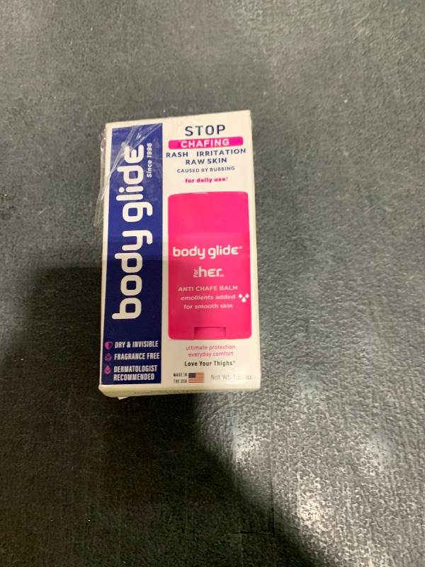 Photo 1 of Body Glide For Her Anti Chafe Balm | Chafing stick with added emollients | Great for dry, sensitive skin and/or sensitive areas | Use on chest, bra, butt, groin, arm, and thigh chafing | 1.5oz
