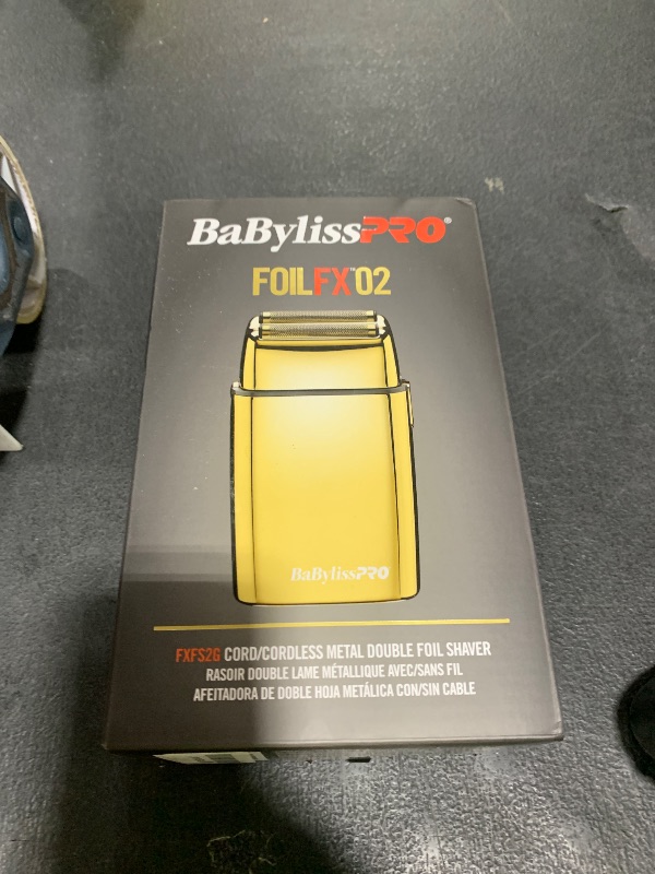Photo 1 of BaBylissPRO Baberology Double Foil Shaver FXFS2G GOLDFX Professional Electric Shaver