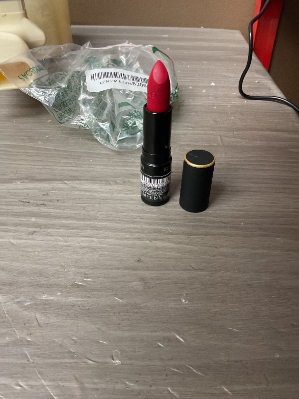 Photo 1 of Revlon Super Lustrous The Luscious Mattes Lipstick, High Impact with Moisturizing Velvety Formula, Cherries in the Snow, 0.74 oz