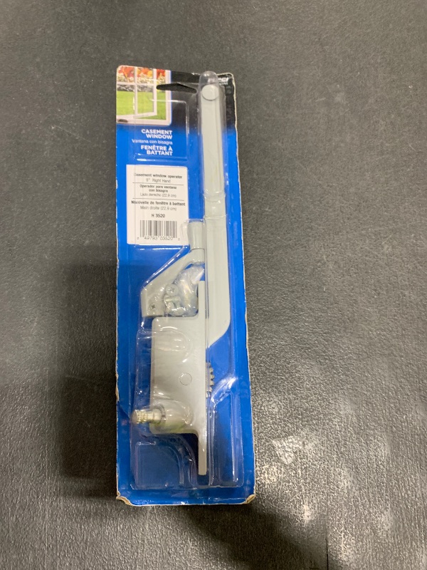 Photo 1 of Prime-Line H 3520 9 In., Aluminum Diecast, Casement Operator, Right Hand, Square Type (Single Pack)