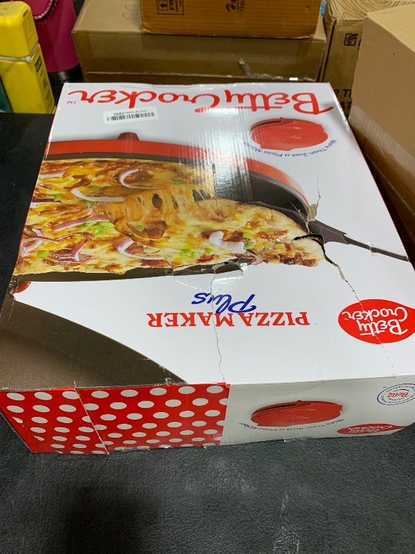 Photo 1 of Betty Crocker Countertop Pizza Maker, 1440-Watt Pizza Maker Machine for Home, BC-2958CR