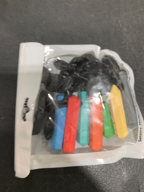 Photo 1 of Chew Necklaces for Sensory Kids, 8 Pack Chewy Necklace Sensory Toys for Kids with Autism, ADHD, SPD, Biting, Silicone Teething Necklace Oral Chew Toys for Adults Reduce Chewing Anxiety Fidget
