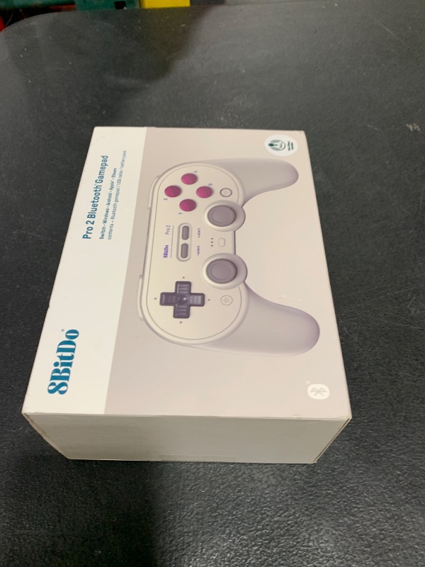 Photo 1 of 8Bitdo Pro 2 Bluetooth Controller for Switch/Switch 2, Hall Effect Joysticks, 2 Pro Back Paddle Buttons, Wireless Gaming Controller for Switch, PC, Android, and Steam Deck & Apple (G Classic Edition)