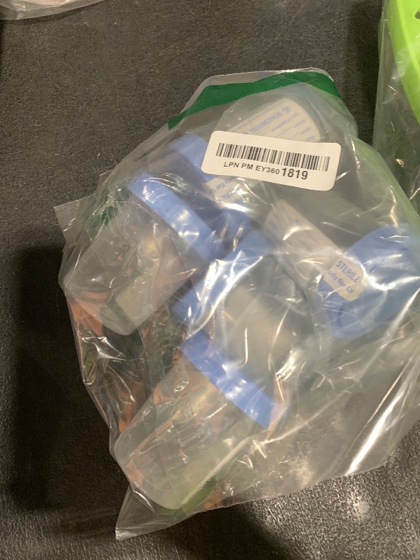 Photo 1 of Dealmed Specimen Collection Containers Single Use Urine Specimen Cups, Screw on Leak Resistant Lid, Included ID Label, 4 oz, 5 Count