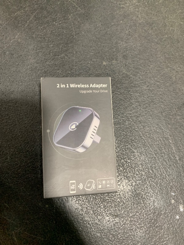 Photo 1 of Teeran 2 in 1 Wireless CarPlay and Android Auto Adapter, Easy Setup Plug and Play, Fast Seamless Use Supports 1000+ Car's with Built-in Wired Car Play/Android Auto, Compact Sleek Design Car Adapter