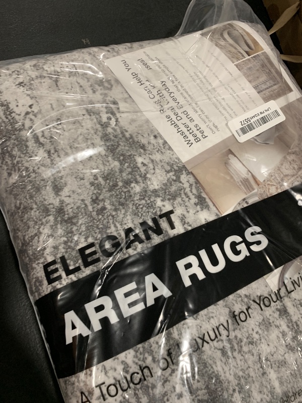 Photo 1 of Cochyean Abstract Area Rugs - Washable 5x7 Rug for Living Room, Stain Resistant, Non-Slip Backing for Bedroom, Bathroom, Kitchen