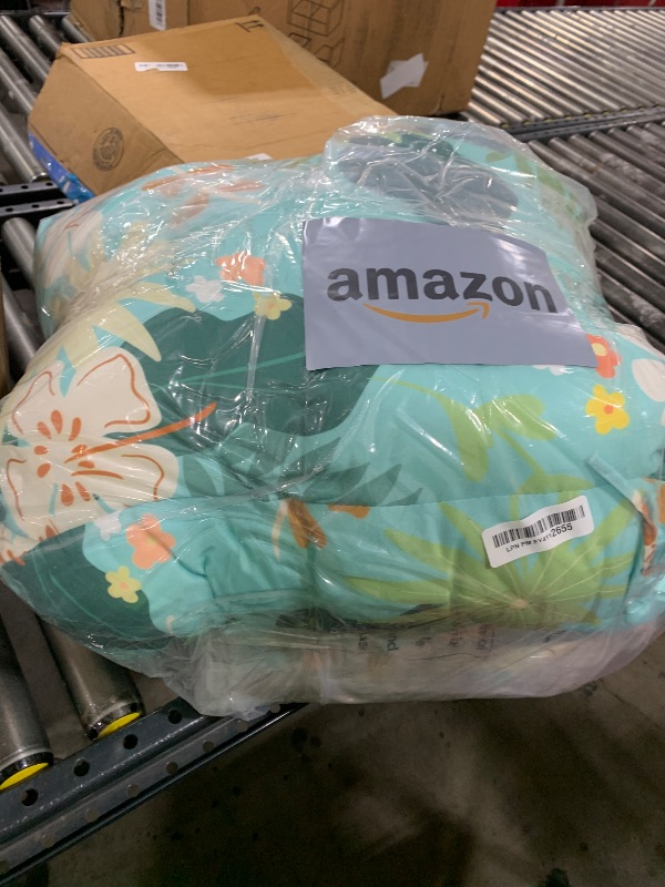 Photo 1 of Uthem Rocking Chair Cushion, Waterproof Chairs Cushions for Adirondack Chairs Patio Chair High Back Thicked Cushions Outdoor and Indoor with Ties, Cyan Flower Leaves