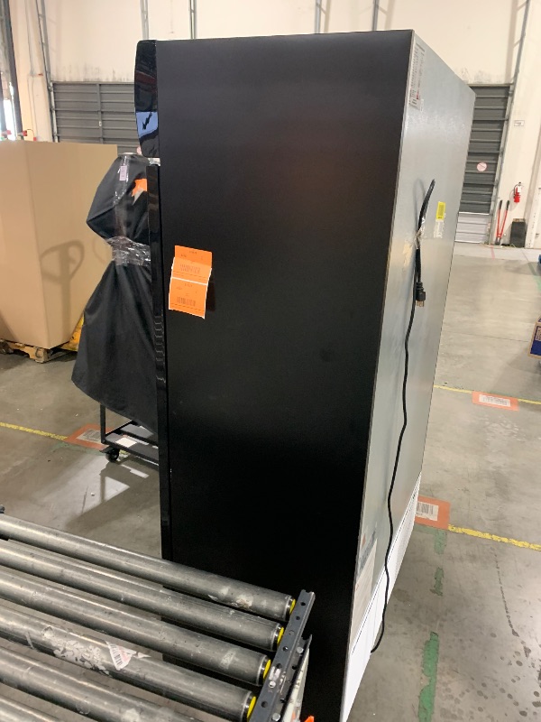 Photo 1 of 28 Cu Ft Commercial Refrigerators Double Glass Doors,1.86kwh/24h Display Beverage Upright Fridge with Front LED Light & Built in LED Strip,Built-in Circulation Fan,Rapid & Stable Cooling,Low Noise