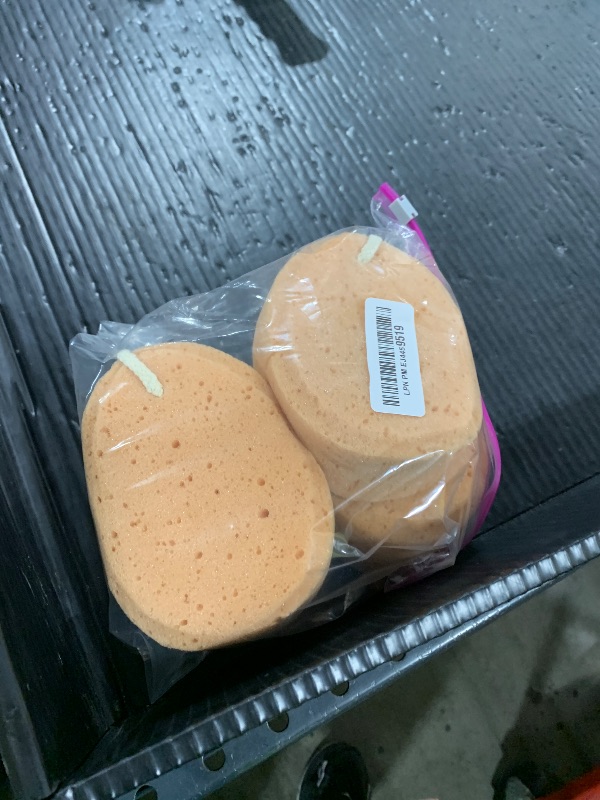 Photo 1 of 4 Pieces Soft Bath Sponge Exfoliating Shower Foam Body Sponge Exfoliating Soothing Sponge for Bathroom Supply