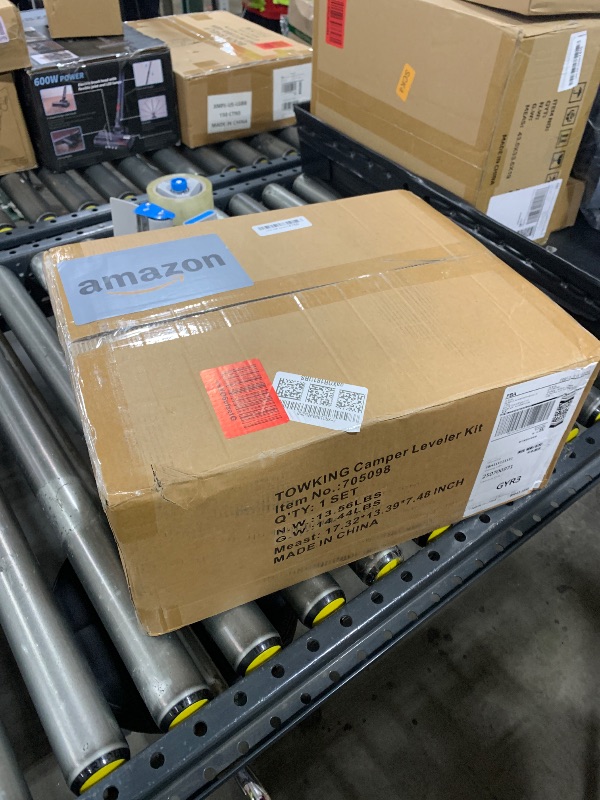 Photo 1 of TOWKING Camper Leveler System, 6" Lift, 35,000 lbs, 2-Pack RV Leveling Blocks with Curved Design & Wheel Chocks, Perfect for Campers, Fifth Wheels, and Dual Axle Trailers
