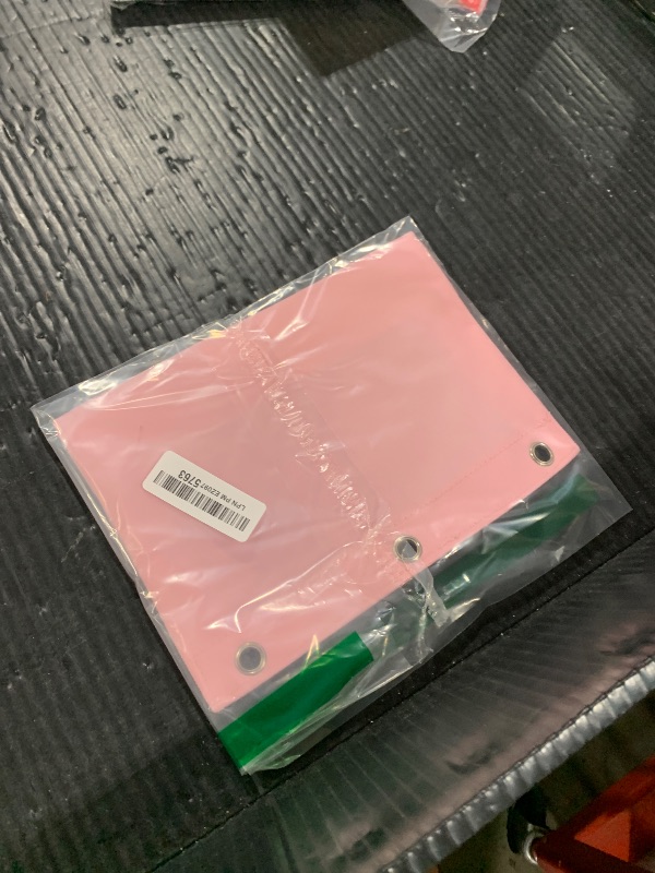 Photo 1 of SPACEMATE Binder Pencil Pouch Case Box Bag for 3 Ring Binder School Supplies Girls Boys Kids, Clear Preppy Stuff Large Aesthetic Pen Organizer, Back to College Stationary, 1 Pack, Light Pink
