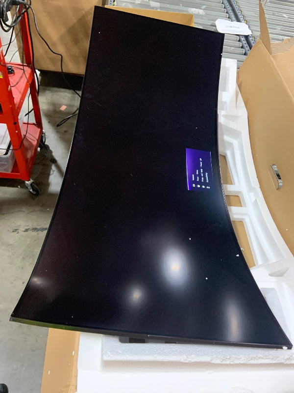 Photo 1 of LG 45GS95QE Ultragear OLED Curved Gaming Monitor 45-Inch WQHD 800R 240Hz 0.03ms DisplayHDR True Black 400 AMD FreeSync Premium Pro NVIDIA G-Sync HDMI 2.1 DisplayPort Tilt/Height/Swivel Stand - Black