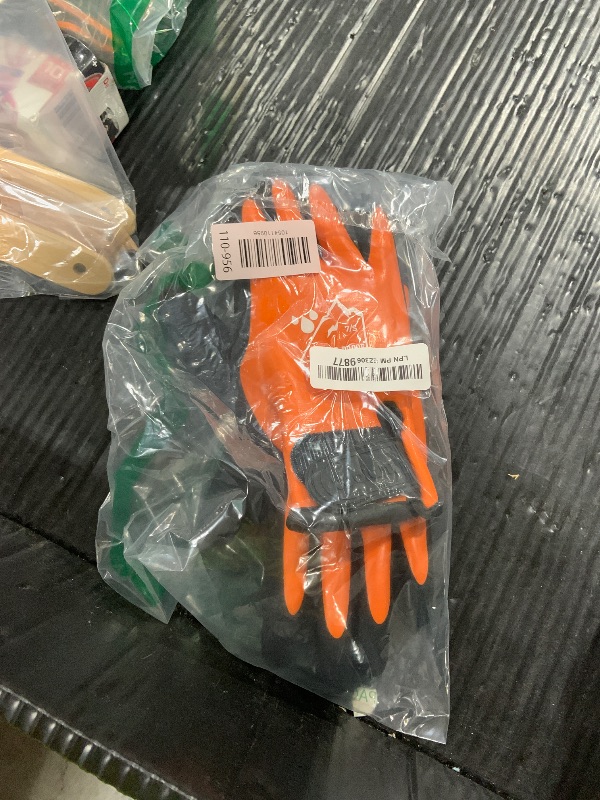 Photo 1 of 100% Waterproof Gloves for Men and Women, Winter Work Gloves for Cold Weather, Thermal Insulated Freezer Gloves, Touch Screen, With Grip, Orange, Small