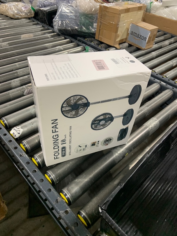 Photo 1 of 10" Portable Fan - Wireless Battery Operated Fan - 6 Speeds - LED Lighting - Remote Control - Cruise Travel - Outdoor Travel RV Power Bank With USB-C Port, Ultra Quiet Desk/Pedestal Fan