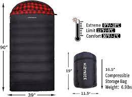 Photo 1 of 
Hizynice 0 Degree Sleeping Bag 100% Cotton Flannel XXL for Adults Big and Tall