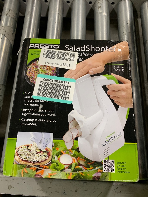 Photo 1 of Presto Salad Shooter Electric Slicer/Shredder,White