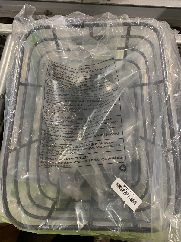 Photo 1 of Rear Bike Basket with Rack - Rear Rack with Fixed Basket for Disc Brake/Non-Disc Brake Mount - Bicycle Basket Cargo Touring Carrier fit 26”-29” and 700c
