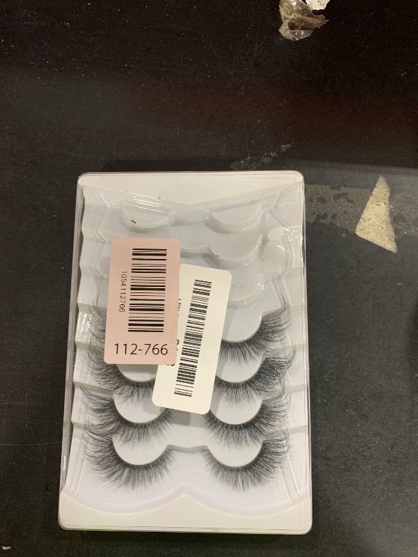 Photo 1 of Pooplunch False Eyelashes Foxy Cat Eye Look Natural Lashes Wispy Short Extension Fluffy Volume Clear Band Faux Mink Fake Eyelash Strips 7 Pairs Pack